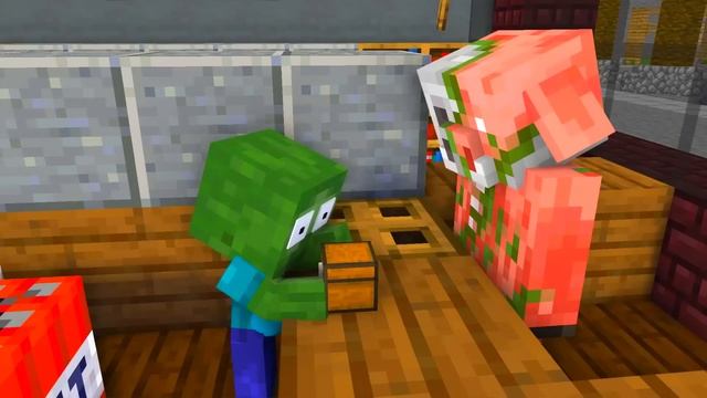 Monster School : BABY MONSTERS ZOMBIE GIRL RUN CHALLENGE - Minecraft Animation смотреть онлайн