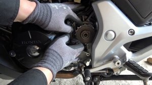 Замена цепи и звезд на мотоцикле Honda NC750X