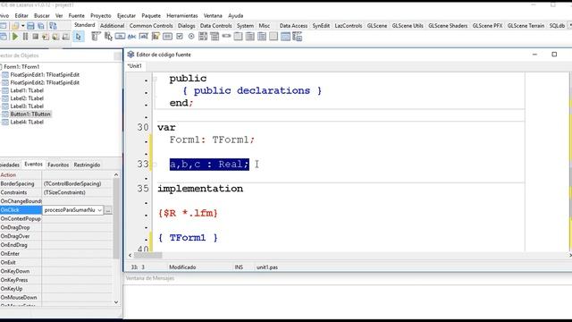 003 - Lazarus Free Pascal - Ingresando Datos смотреть онлайн