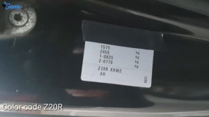 Color code / Paint Code Location on Vauxhall / Opel Corsa D