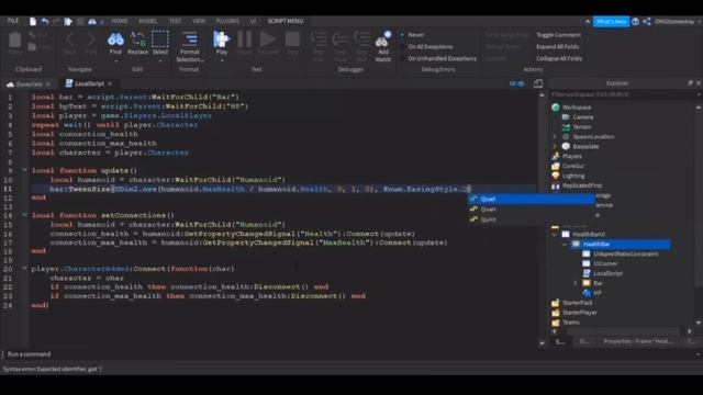 How To MAKE A HEALTH BAR GUI! Roblox смотреть онлайн