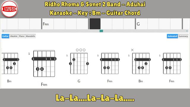 Ridho Rhoma & Sonet 2 Band - Aduhai [Karaoke - Key Bm - Guitar Chord] смотреть онлайн