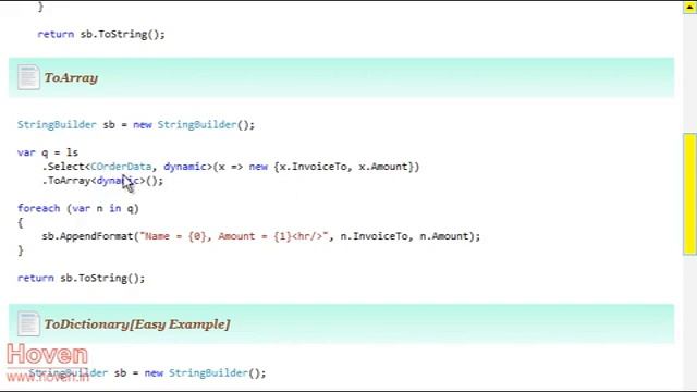How to: Conversion with LINQ Example 2 | Video Tutorial for asp.net MVC смотреть онлайн