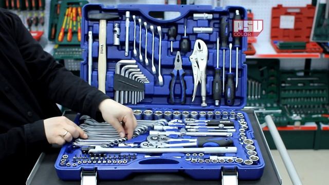 Набор инструментов 142 предмета 1/4", 3/8" 1/2" Vertul VR0142 смотреть онлайн