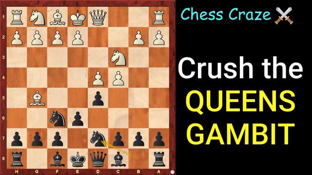 Crush the Queens Gambit in 10 moves | 2min Chess Traps, Tricks, Strategy and Ideas смотреть онлайн