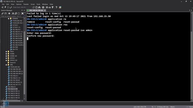 Cisco ISE : Password Is Expired. Please Reset your admin password. смотреть онлайн
