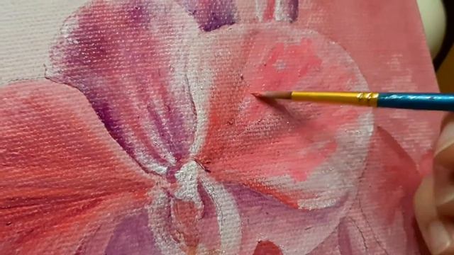?Orchid. How to draw an Orchid. ?Орхидея. Как нарисовать Орхидею. Как рисовать акриловыми красками. смотреть онлайн