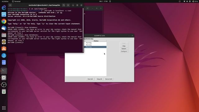 Cara Menjalankan Mysql atau mariadb dari terminal di ubuntu 22.04 LTS смотреть онлайн