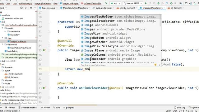 A Complete Image Uploader Android App Tutorial using Java & MVVM Part 4 смотреть онлайн