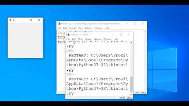Change the Size of Main Window of a software: Tkinter Module: Part 2 смотреть онлайн