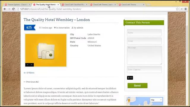 ClassiCraft Review Demo Classified Ads Directory WordPress Theme 2 смотреть онлайн