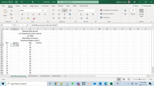 Using 3D references in Microsoft Excel смотреть онлайн