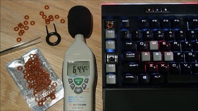Снижение громкости нажатия клавиш механических клавиатур на переключателях Cherry MX (о-кольца) смотреть онлайн