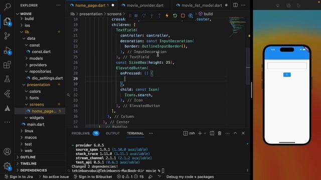 Lesson 37. ChangeNotifier Provider practice. смотреть онлайн