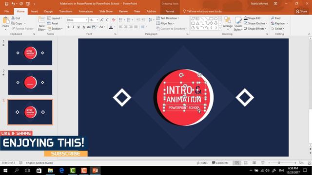 Make Intro Using PowerPoint Animation смотреть онлайн