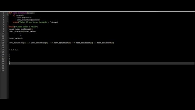 Recursion Using Simple Python Program..!! смотреть онлайн