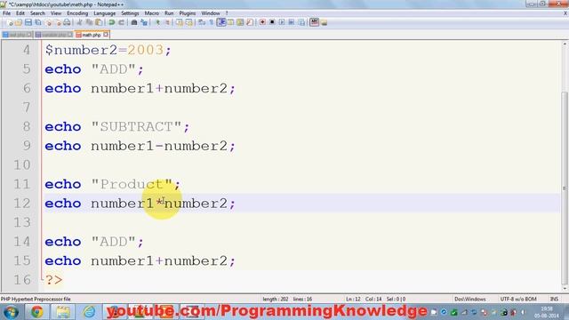 PHP Tutorial for Beginners 7 # Arithmetic operation смотреть онлайн