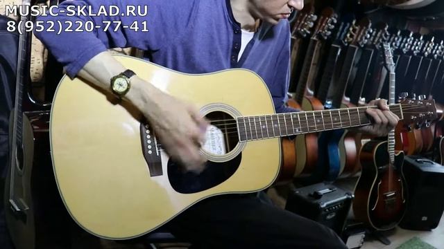 Обзор акустической дредноут гитары Martinez W 11N смотреть онлайн