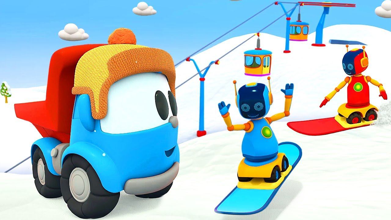 Грузовичок Лёва - новые мультики про зиму. Развивающие мультики про машинки. Сборник для малышей смотреть онлайн