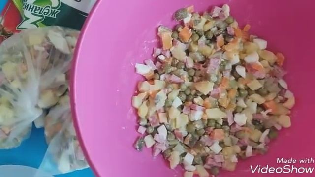 Салат "Оливье"- очень вкусный. смотреть онлайн