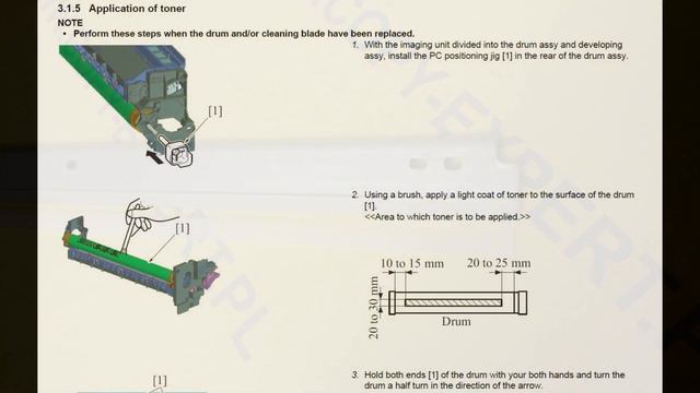 MINOLTA Bizhub 195 215 235 DRUM DEVELOPER TUTORIAL смотреть онлайн