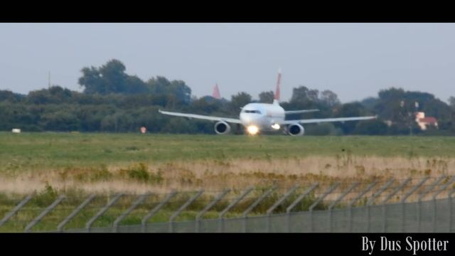 Hannover Airport | Swiss Airbus A320 (sunset) takeoff from Hannover Flughafen | Dus Spotter смотреть онлайн