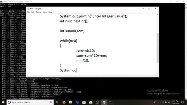 Java Program Scanner class смотреть онлайн