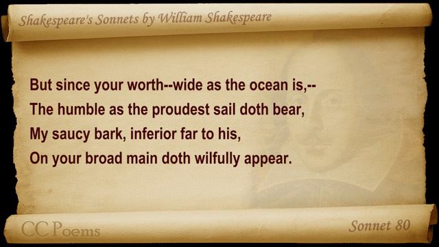 Sonnet 080 by William Shakespeare смотреть онлайн