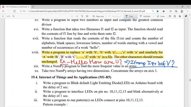 Module Code- M3-R5 |Python Programming Language| NIELIT OLEVEL 2021 Practical Questions | Class-9 смотреть онлайн