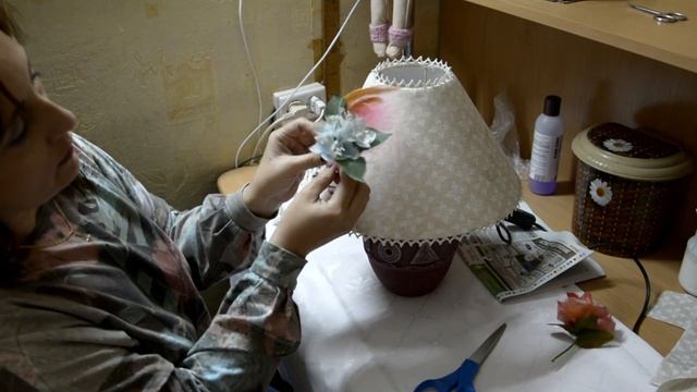 ? Абажур своими руками - Обновляем абажур для настольной лампы