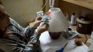 ? Абажур своими руками - Обновляем абажур для настольной лампы