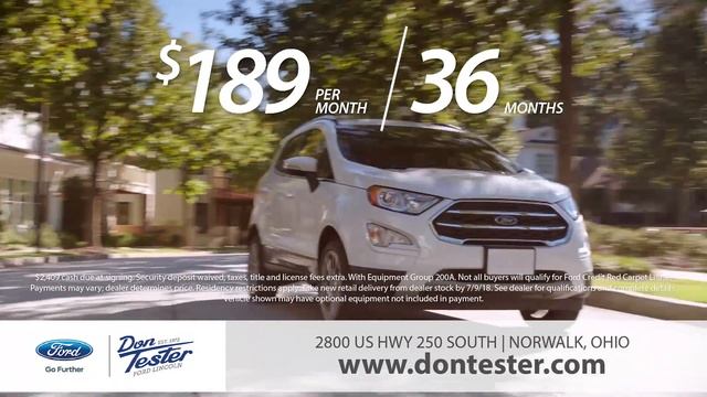 2018 Ford EcoSport | Don Tester Ford смотреть онлайн