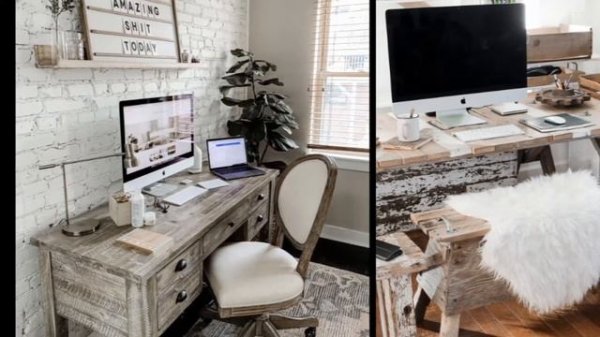 Rustic Home Decor Ideas. Home Office Decorations with Rustic Style.