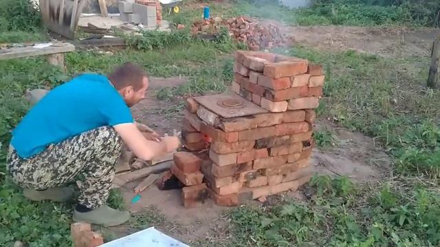 Уличная печь Three in one wood strove / Creativt ideas / Cementless Furnace That Works смотреть онлайн