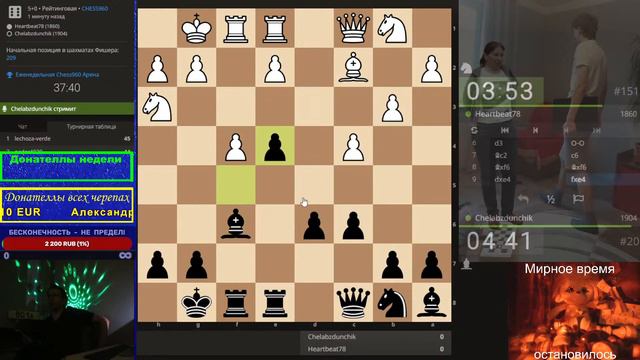 [RU] Шахматы {} lichess.org {} Еженедельная Chess960 Арена смотреть онлайн