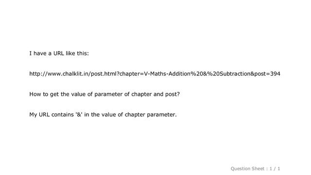 Android : How can I get parameters from URL in Android?