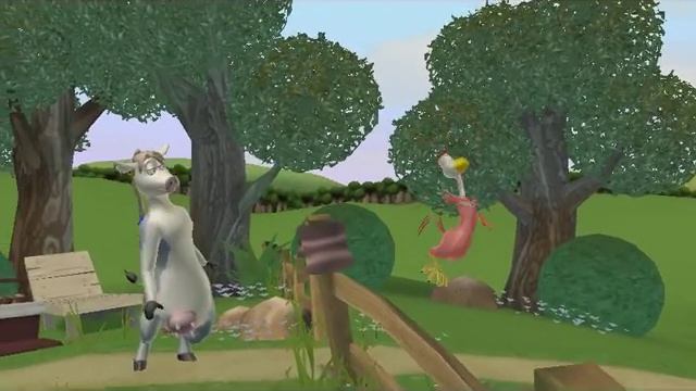 Barnyard Part #19 This chicken has to fly / Рога и копыта Часть №19 Летающий петух! смотреть онлайн