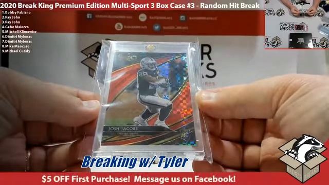 2020 Break King Premium Edition Multi-Sport 3 Box Case #3 - Random Hit Break смотреть онлайн