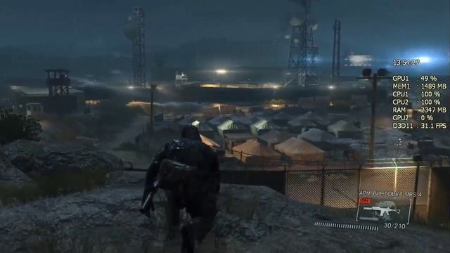 FPS Тест Pentium g3240 3.1Ghz + GTX 660 2Gb + Afterburner MGS V - Ground Zeroes смотреть онлайн