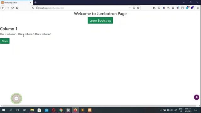 Bootstrap Jumbotron Column Layout смотреть онлайн
