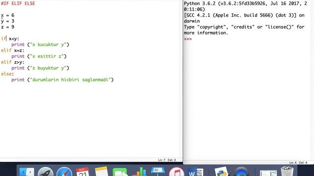 #9 Python3 Yeni Başlayanlar İçin - If Elif Else смотреть онлайн