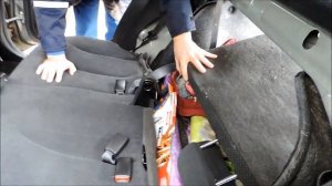 демонтаж спинки заднего сиденья ниссан тиида седан