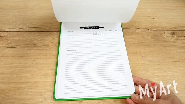 MyArt. КНИГА ДЛЯ ЗАПИСИ КУЛИНАРНЫХ РЕЦЕПТОВ-1 (зелёная) смотреть онлайн