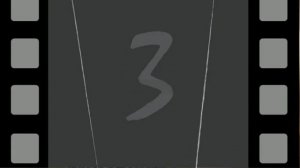 HD футаж. Обратный счет - старая кинопленка