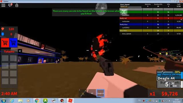 Играем в зомби тайкон.Roblox смотреть онлайн