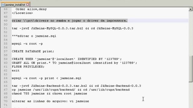 CUPS + JASMINE + SAMBA + WEBMIN - bilhetagem de impressão linux debian 7.7 2014 смотреть онлайн