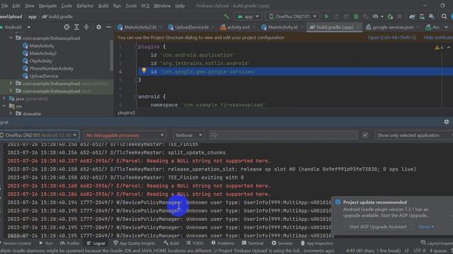 Default FirebaseApp is not initialized in this process Make sure to call FirebaseApp.initializeApp смотреть онлайн