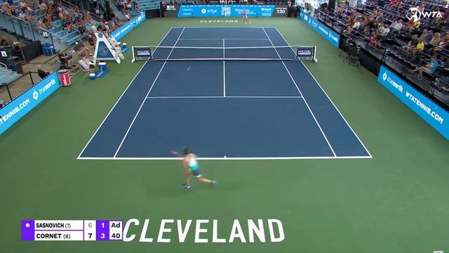 ALIAKSANDRA SASNOVISH vs ALIZE CORNET/ 2022 WTA CLEVELAND LADIES OPEN SEMIFINAL / MATCH HIGHLIGHS смотреть онлайн