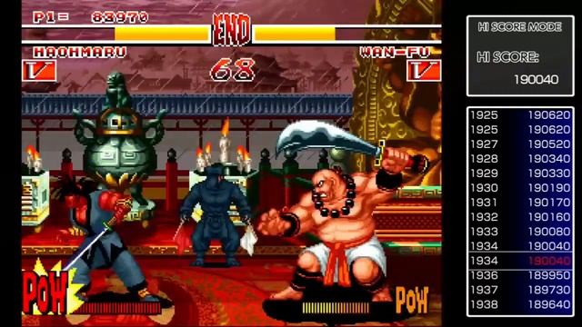 ACA NEOGEO Samurai Shodown (XBONE) | Hi Score Mode: Haohmaru p.1 смотреть онлайн