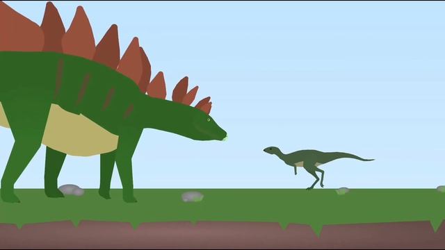Allosaurus vs. Stegosaurus | Stick Nodes смотреть онлайн